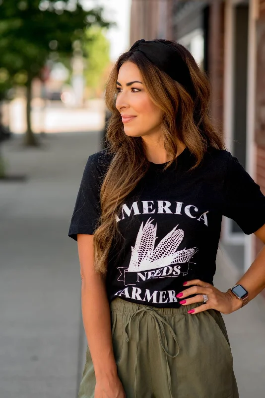 America Needs Farmers Graphic Tee