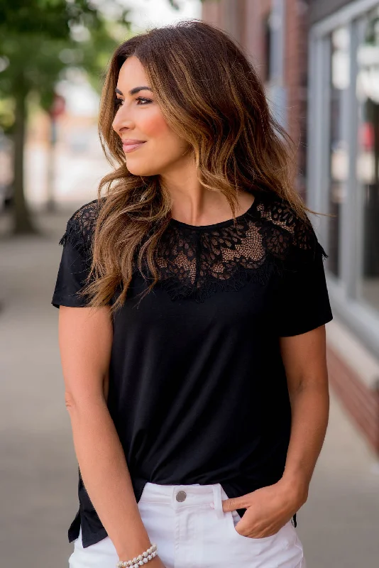 Delicate Lace Top Tee