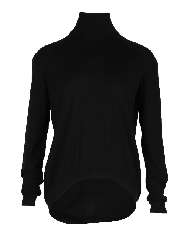 Givenchy Mock Neck Sweater in Black Wool