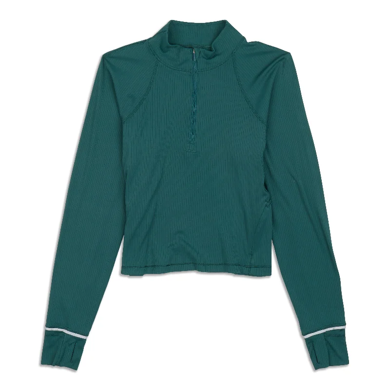 It's Run Cropped Half Zip - Resale