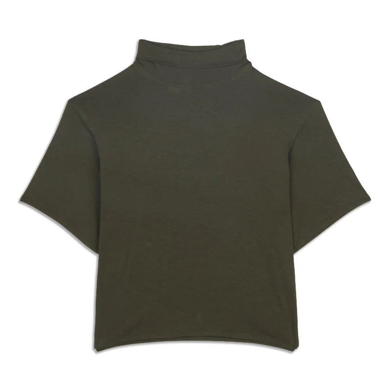 Relaxed-Fit -Blend Turtleneck T-Shirt - Resale