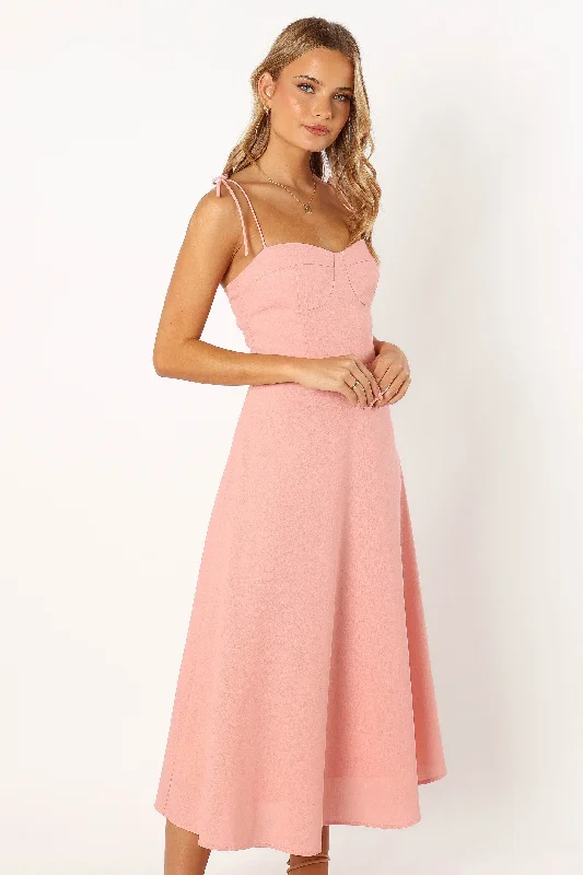 Remi Midi Dress - Soft Rose