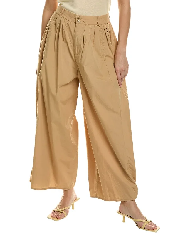 AG Jeans Hadley High-Rise Pleated Culotte