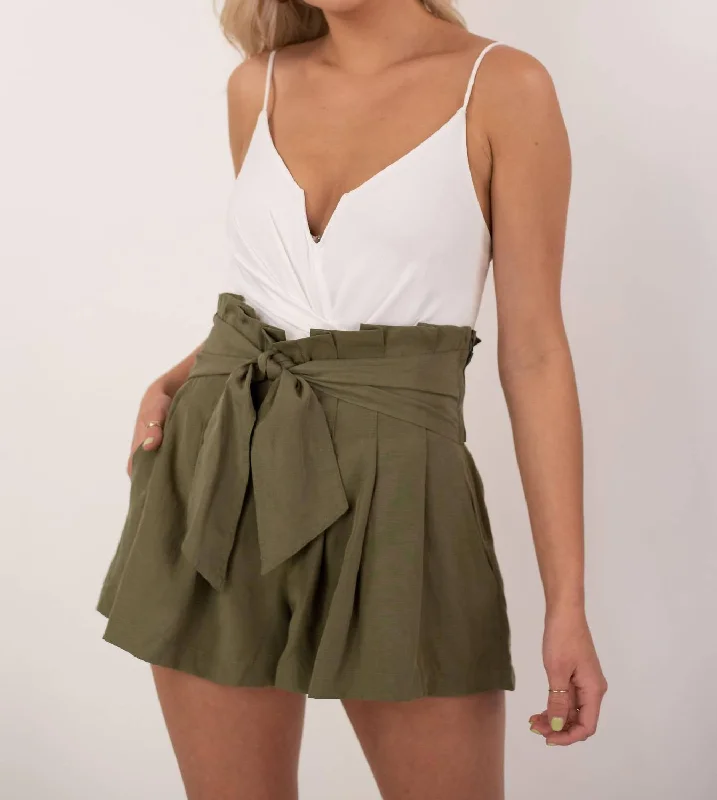 Marika Shorts In Olive