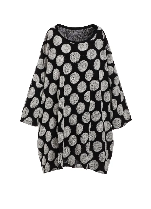 POLKA DOT PILE JQ ROUND NECK BIG T