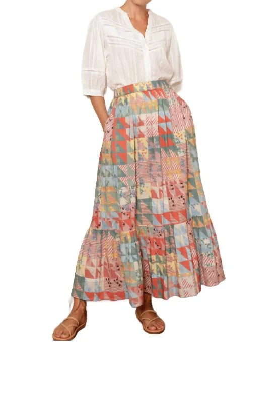 Coco Skirt In Pastel Geo