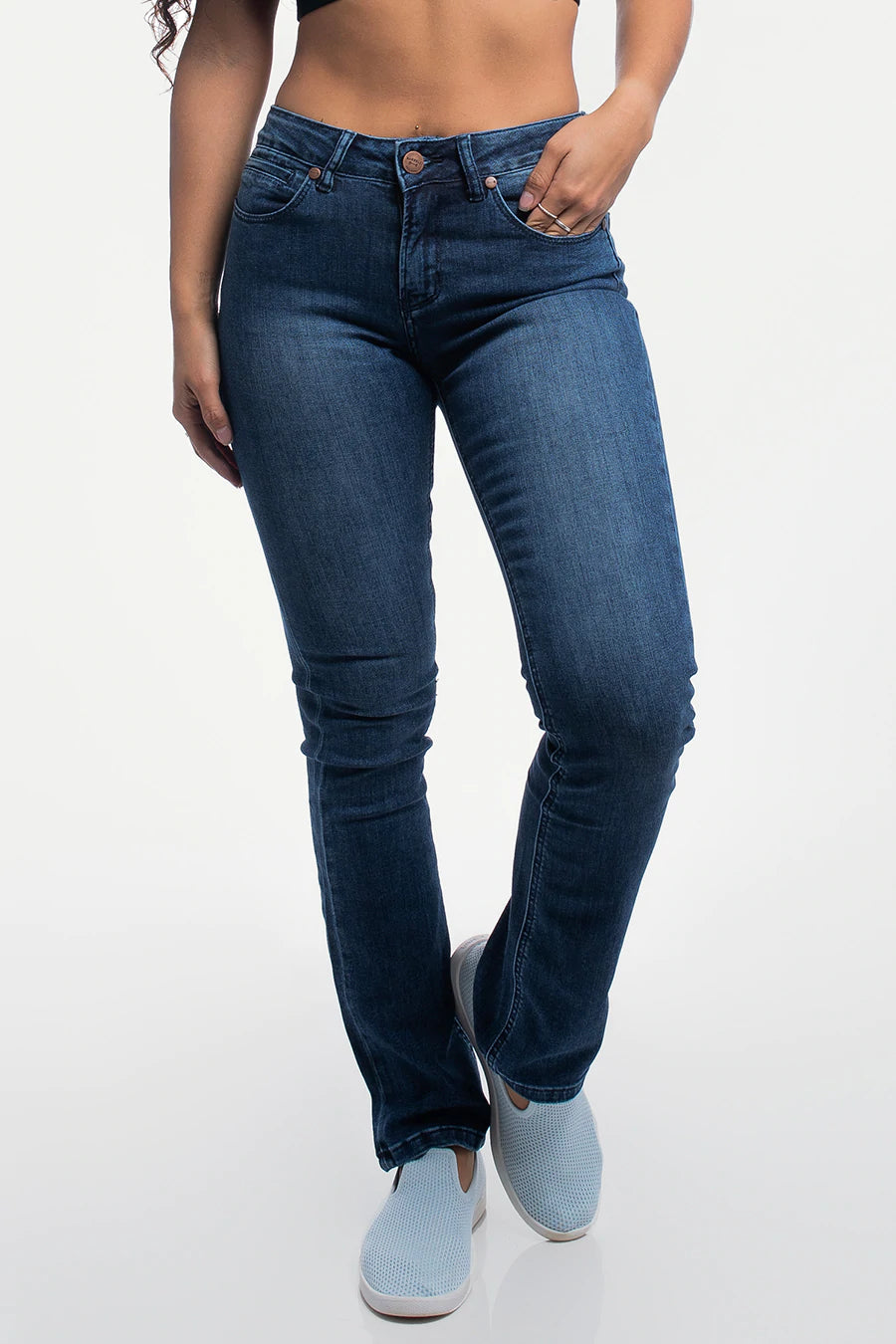 Womens Bootcut Athletic Fit Jeans