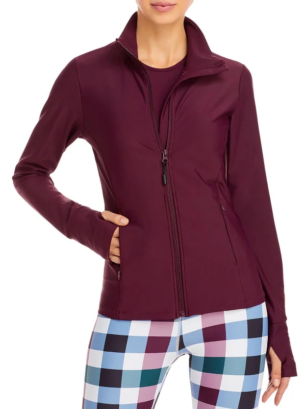 Womens Zip Up Fitness Athletic Jacket